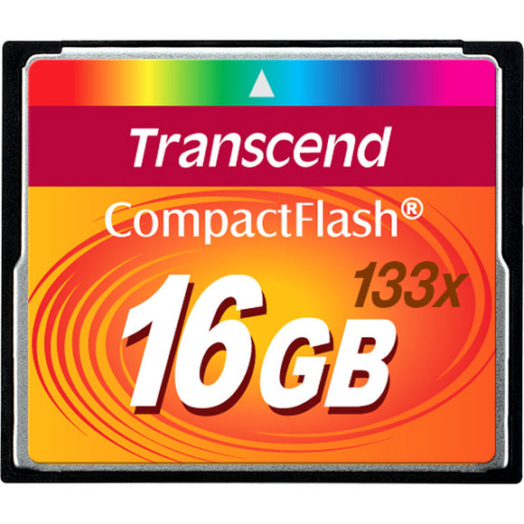 Transcend Information Flash Memory Card - 16 Gb - Compactflash Card - 3.3/5 V - Ata - 21.5mb/s