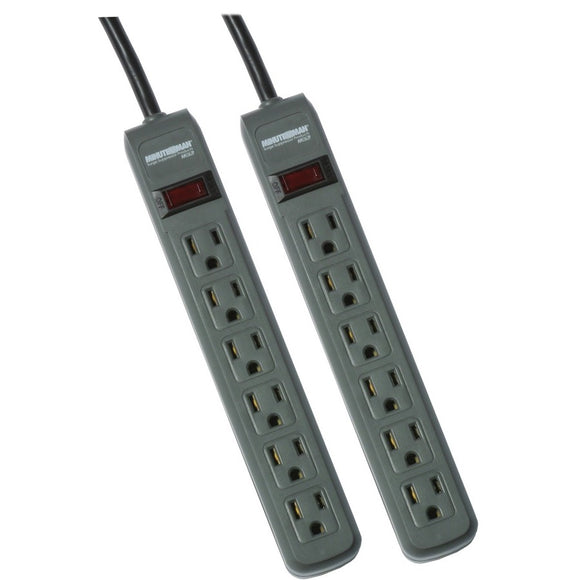 Minuteman Ups 2-pack Strips    241 Joules   3-ft Cord