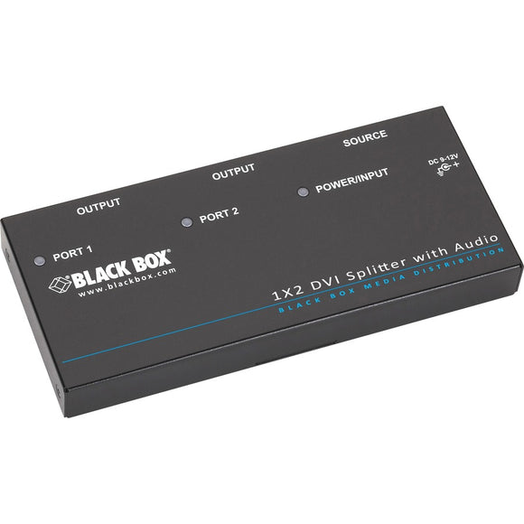 Black Box Dvi-d Splitter With Audio And Hdcp - 1x2, Gsa, Taa