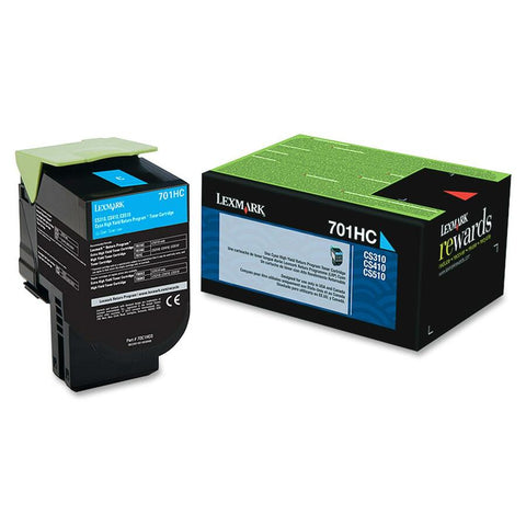 Lexmark 70c1hc0 Cyan Return Program Toner Cartridge For Use In Cs310,cs/cx410,51