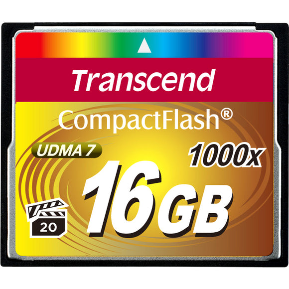 Transcend Information 16gb Cf Card (1000x, Type I )