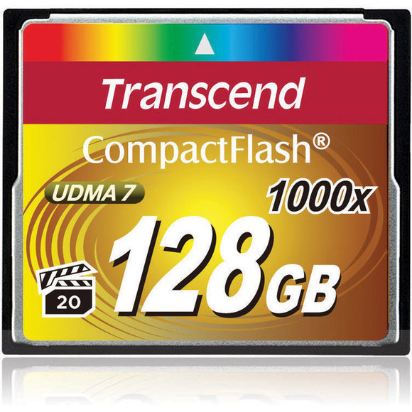 Transcend Information 128gb Cf Card (1000x, Type I )