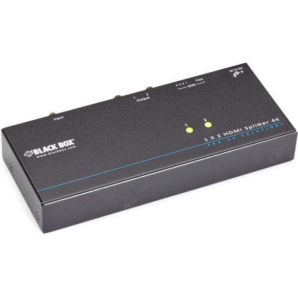 Black Box 4k Hdmi Splitter - 1 X 2, Gsa, Taa