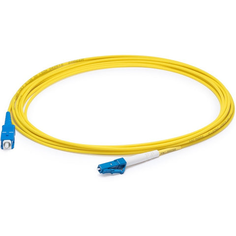 Add-on Addon 10m Lc (male) To Sc (male) Os2 Straight Yellow Simplex Fiber Ofnr (riser-r