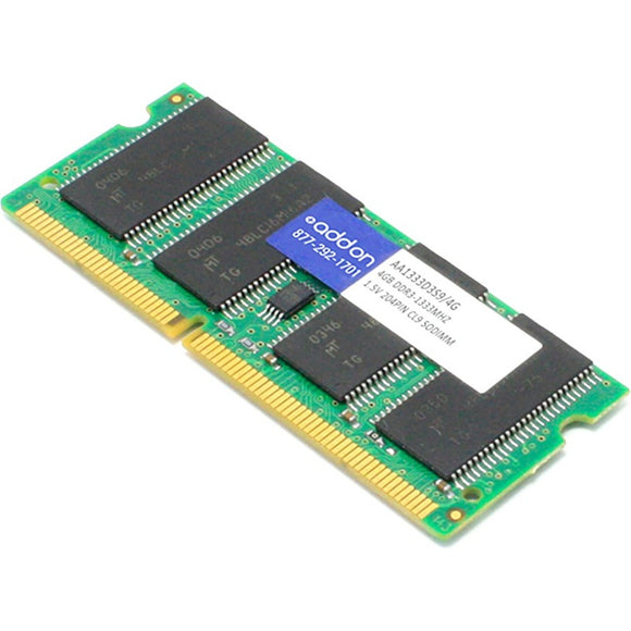 Add-on Addon Jedec Standard 4gb Ddr3-1333mhz Unbuffered Dual Rank 1.5v 204-pin Cl9 Sodi