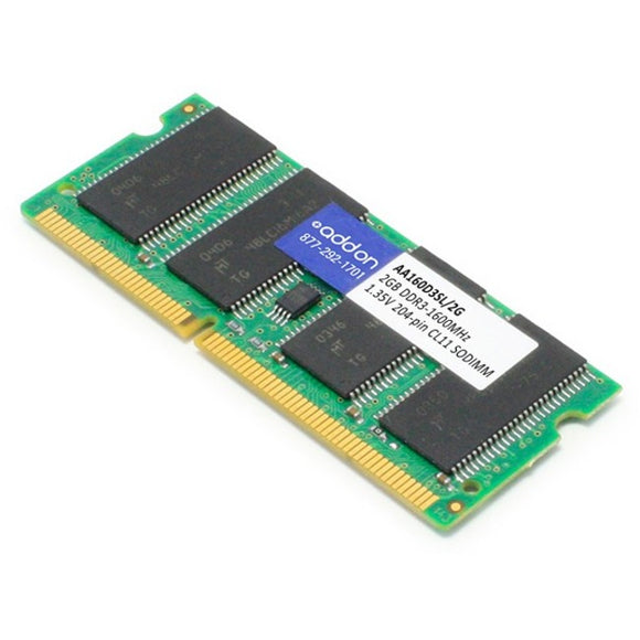 Add-on Addon Jedec Standard 2gb Ddr3-1600mhz Unbuffered Dual Rank 1.35v 204-pin Cl11 So