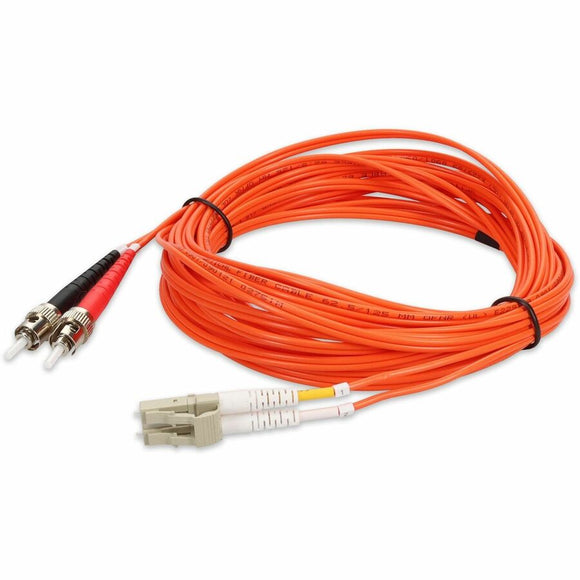 Add-on This Is A 9m Lc (male) To St (male) Orange Duplex Riser-rated Fiber Patch Cable.