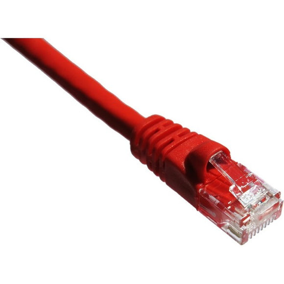 Axiom 1ft Cat6a 650mhz Patch Cable Molded Boot (red)