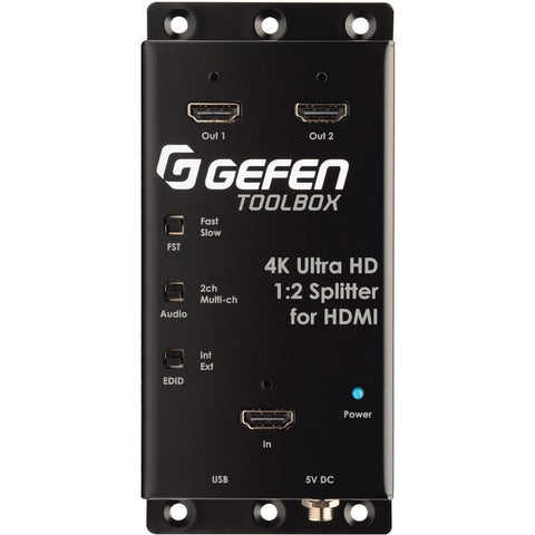 Gefen Gtb-hd4k2k-142c-blk - 4k Ultra Hd 1:2 Splitter For Hdmi - Maximum Pixel Clock: 3