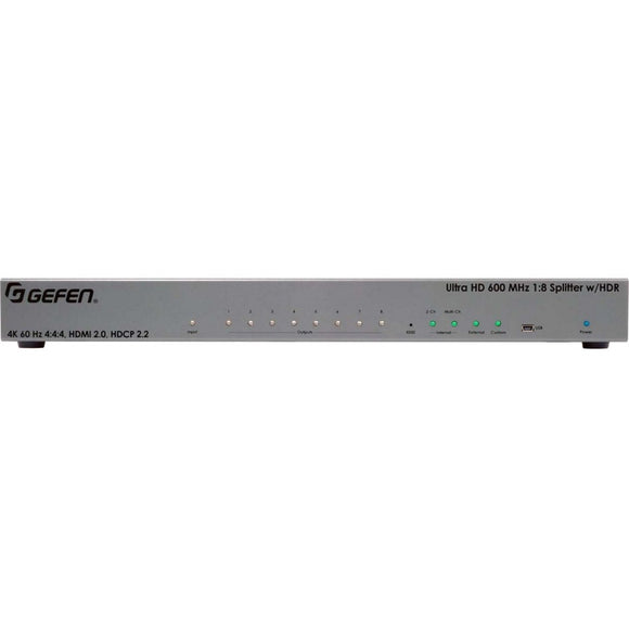 Gefen 4k Ultra Hd 600 Mhz 1:8 Splitter W/ Hdr