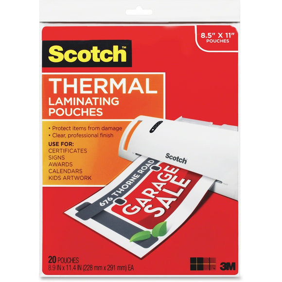 3m Display Materials And Syste Thermal Pouches, Letter Size