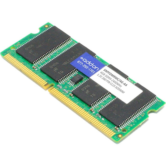 Add-on Addon Dell Snpfdmrmc/4g Compatible 4gb Ddr4-2133mhz Unbuffered Single Rank X8 1.