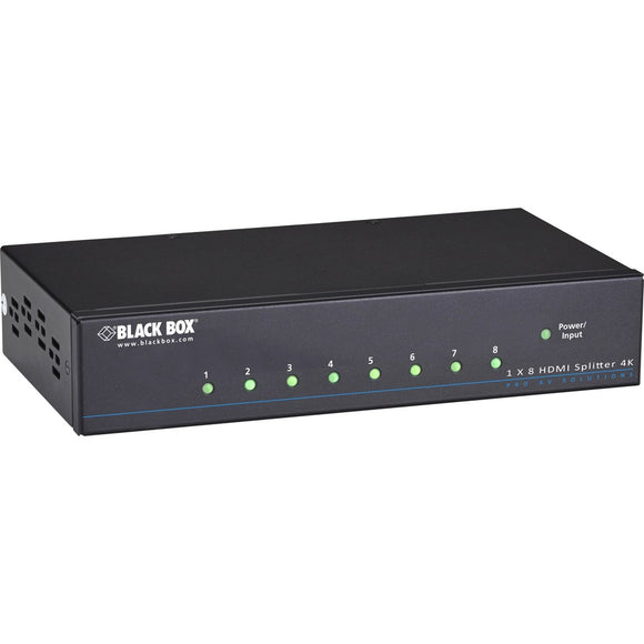 Black Box 1x8 4k Hdmi Splitter- 1x8, Gsa, Taa