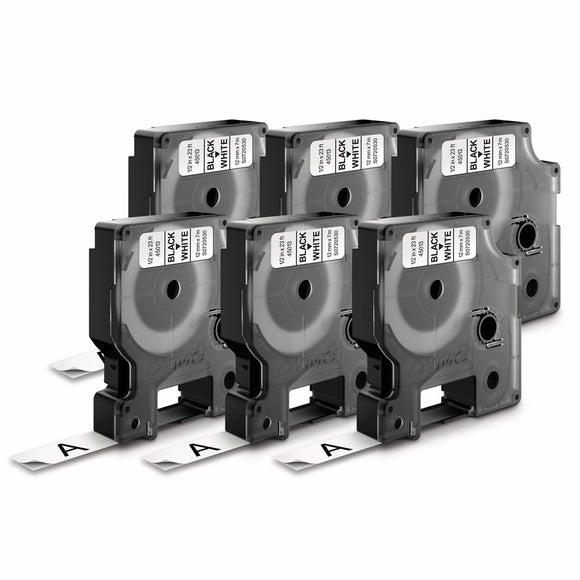 6 Pk Dymo Standard D1  Label (45013)