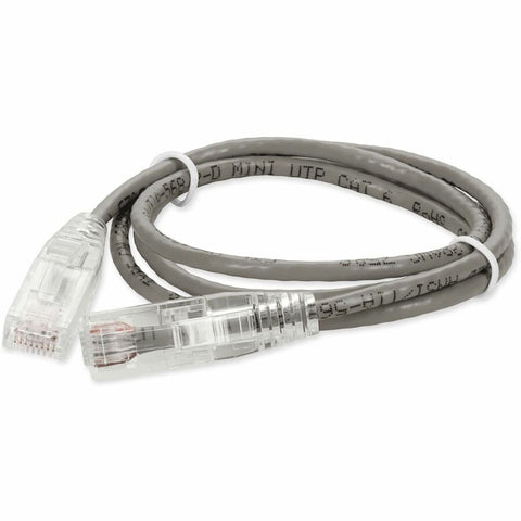 Add-on 2ft Gray Cat6 Slim Utp Pvc Clear-claw