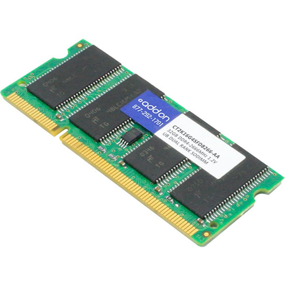 Add-on Addon Crucial Ct2k16g4sfd8266 Compatible 32gb (2x16gb) Ddr4-2666mhz Unbuffered X