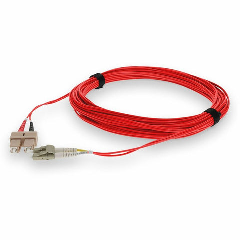 Add-on 2m Lc/sc M/m Om3 Red Fiber Patch Cbl