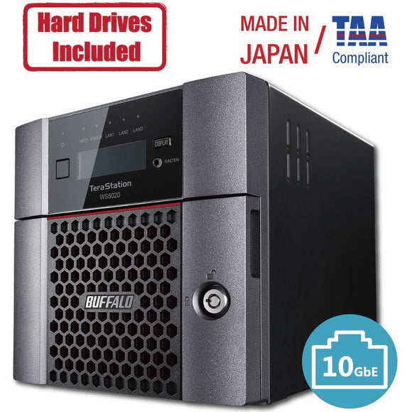 Buffalo Technology Terastation 5220 Windows Server Iot 2019 Standard 8tb 2 Bay Nas (2x4tb) Nas Hdd