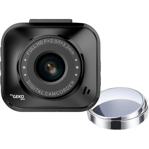 Mygekogear By Adesso Orbit 122 Full Hd 1080p Dash Cam, G-sensor, And 2 Blindspot