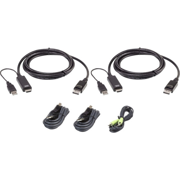 Aten 10ft. Single Display Displayport Universal  Secure Kvm Cable Kit