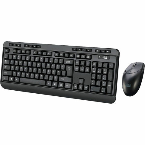 Adesso Taa Compliant Antimicrobial Wireless Desktop Keyboard And Mouse