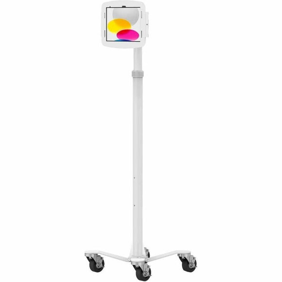 Compulocks Brands, Inc. Ipad 10.9  10th Gen Space Enclosure Medical Rolling Cart Plus Hub White