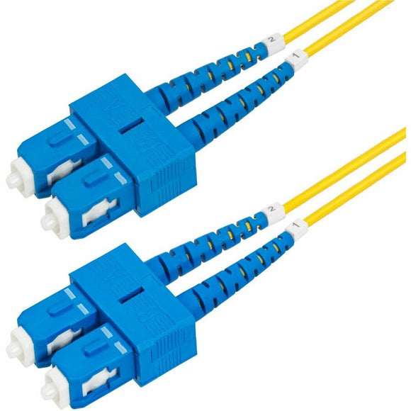 Startech 3m (9.8ft) Sc To Sc (upc) Os2 Single Mode Duplex Fiber Optic Cable, 9/125um, 40g