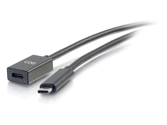 C2G 1ft USB C Extension Cable - USB 3.2 - 5Gbps -M/F