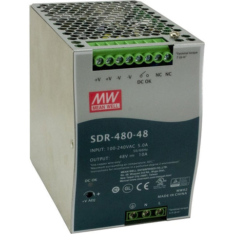 Transition Networks Hardened DIN Rail Mounted Power Supply - SystemsDirect.com