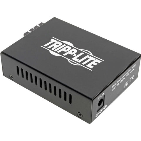 Tripp Lite Gigabit SMF Fiber to Ethernet Media Converter 10-100-1000 SC