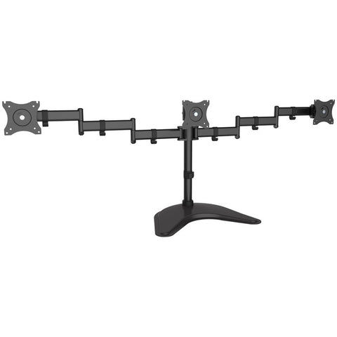 SIIG Articulated Freestanding Triple Monitor Desk Stand - 13"-27" - SystemsDirect.com