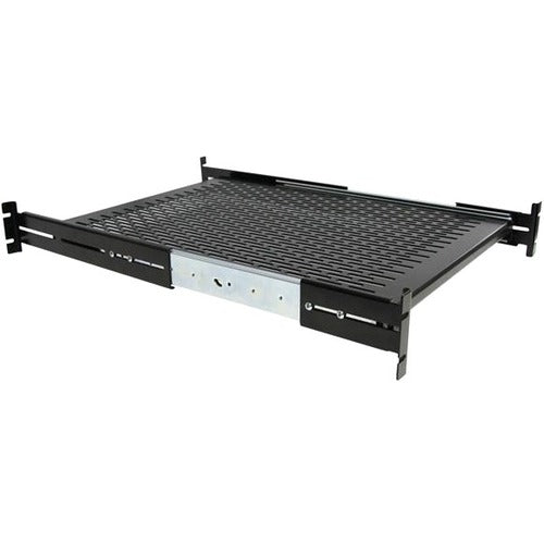 StarTech.com 2U Adjustable Mounting Depth Vented Sliding Rack Mount Shelf - 50lbs - 22.7kg