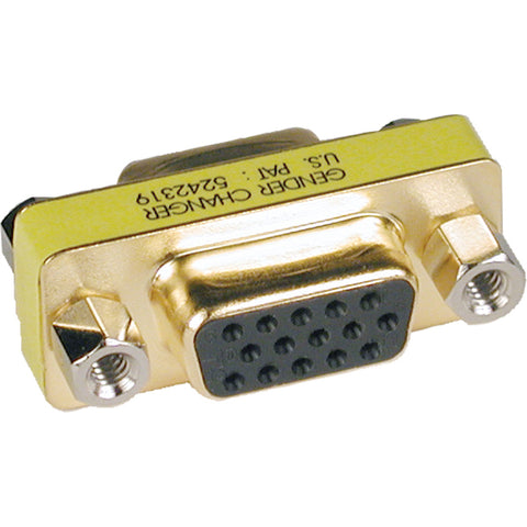 Tripp Lite Compact / Slimline Gold VGA Video Coupler Gender Changer F/F