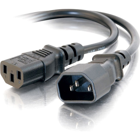 C2G 2ft 18 AWG Computer Power Extension Cord (IEC320C14 to IEC320C13)