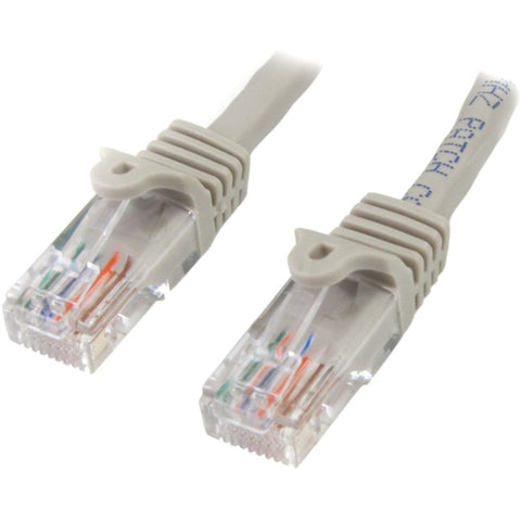 StarTech.com 15 ft Gray Snagless Cat5e UTP Patch Cable