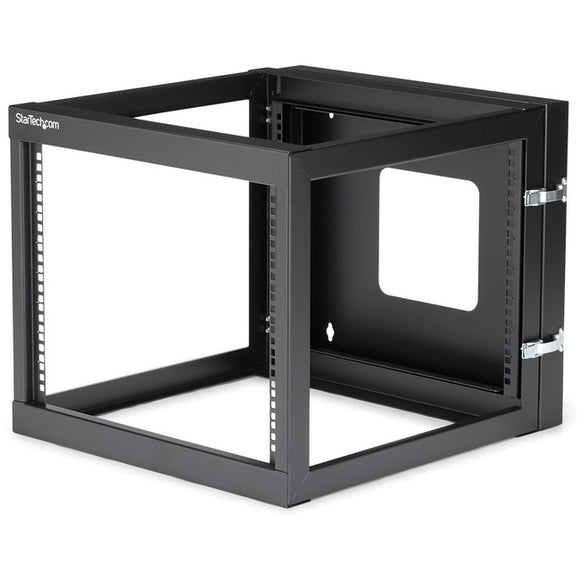 StarTech.com 8U 22in Depth Hinged Open Frame Wallmount Server Rack