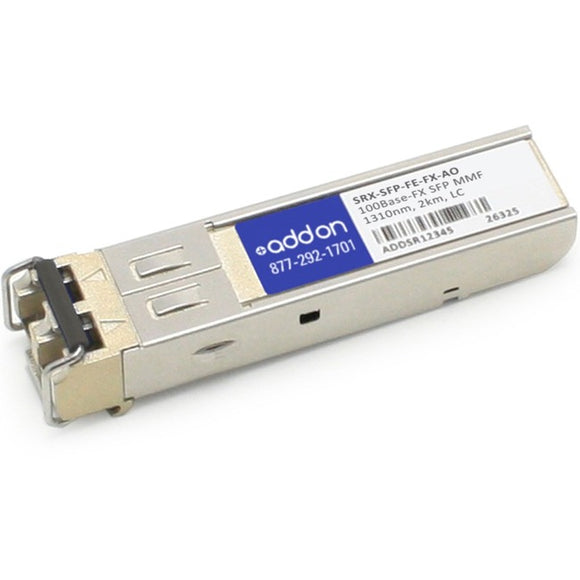 AddOn Juniper Networks SRX-SFP-FE-FX Compatible TAA Compliant 100Base-FX SFP Transceiver (MMF, 1310nm, 2km, LC)