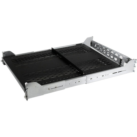 StarTech.com 2U Vented Sliding Rack Shelf w/ Cable Management Arm & Adjustable Mounting Depth - 50lbs / 22.7kg