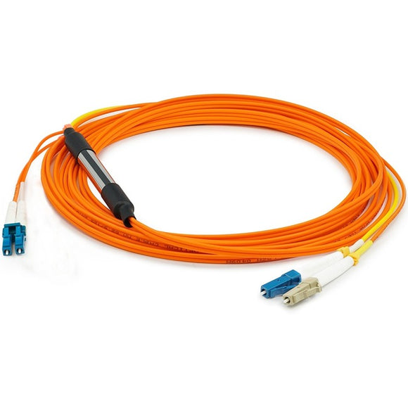 AddOn 1m LC (Male) to LC (Male) Orange OM2 & OS1 Duplex Fiber Mode Conditioning Cable