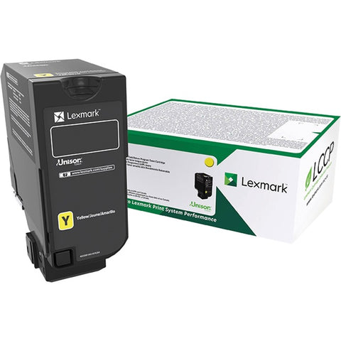 Lexmark Original High Yield Laser Toner Cartridge - Yellow - 1 Each