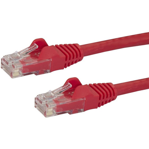 StarTech.com 20ft CAT6 Ethernet Cable - Red Snagless Gigabit - 100W PoE UTP 650MHz Category 6 Patch Cord UL Certified Wiring/TIA