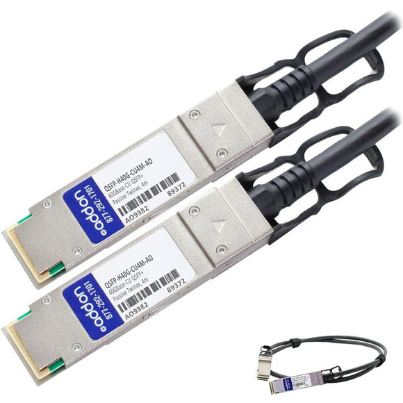 AddOn Cisco Compatible TAA Compliant 40GBase-CU QSFP+ to QSFP+ Direct Attach Cable (Passive Twinax, 4m)