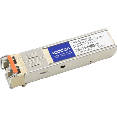 AddOn HP J4860C-CW41 Compatible TAA Compliant 1000Base-CWDM SFP Transceiver (SMF, 1410nm, 80km, LC)