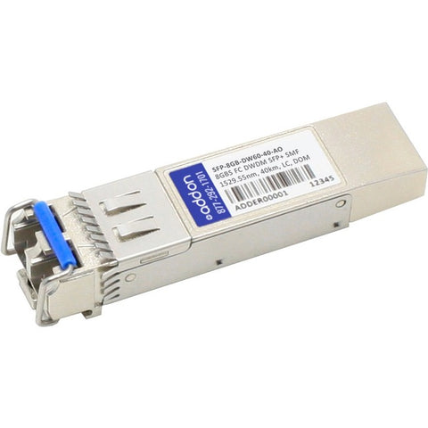 AddOn MSA and TAA Compliant 8Gbs Fibre Channel DWDM 100GHz SFP+ Transceiver (SMF, 1529.55nm, 40km, LC, DOM)