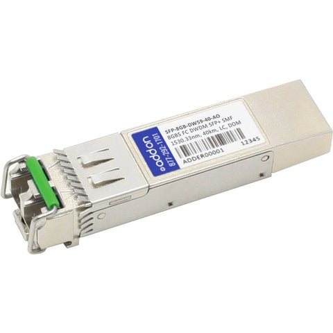 AddOn MSA and TAA Compliant 8Gbs Fibre Channel DWDM 100GHz SFP+ Transceiver (SMF, 1530.33nm, 40km, LC, DOM)