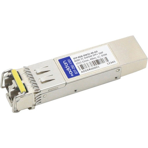 AddOn MSA and TAA Compliant 8Gbs Fibre Channel DWDM 100GHz SFP+ Transceiver (SMF, 1552.52nm, 40km, LC, DOM)