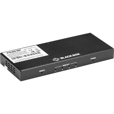 Black Box 4-port Splitter 4k 60 Hz 4:4:4 Hdmi 2.0 Uhd Hdcp 1.4/2.2