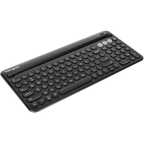 Targus Multi-Device Bluetooth Antimicrobial Keyboard With Tablet/Phone Cradle