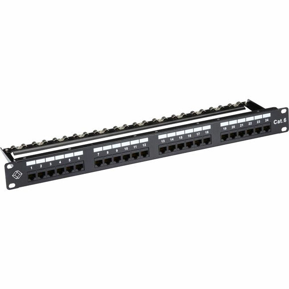 Black Box GigaTrue CAT6 Patch Panel - 1U, Unshielded, 24-Port