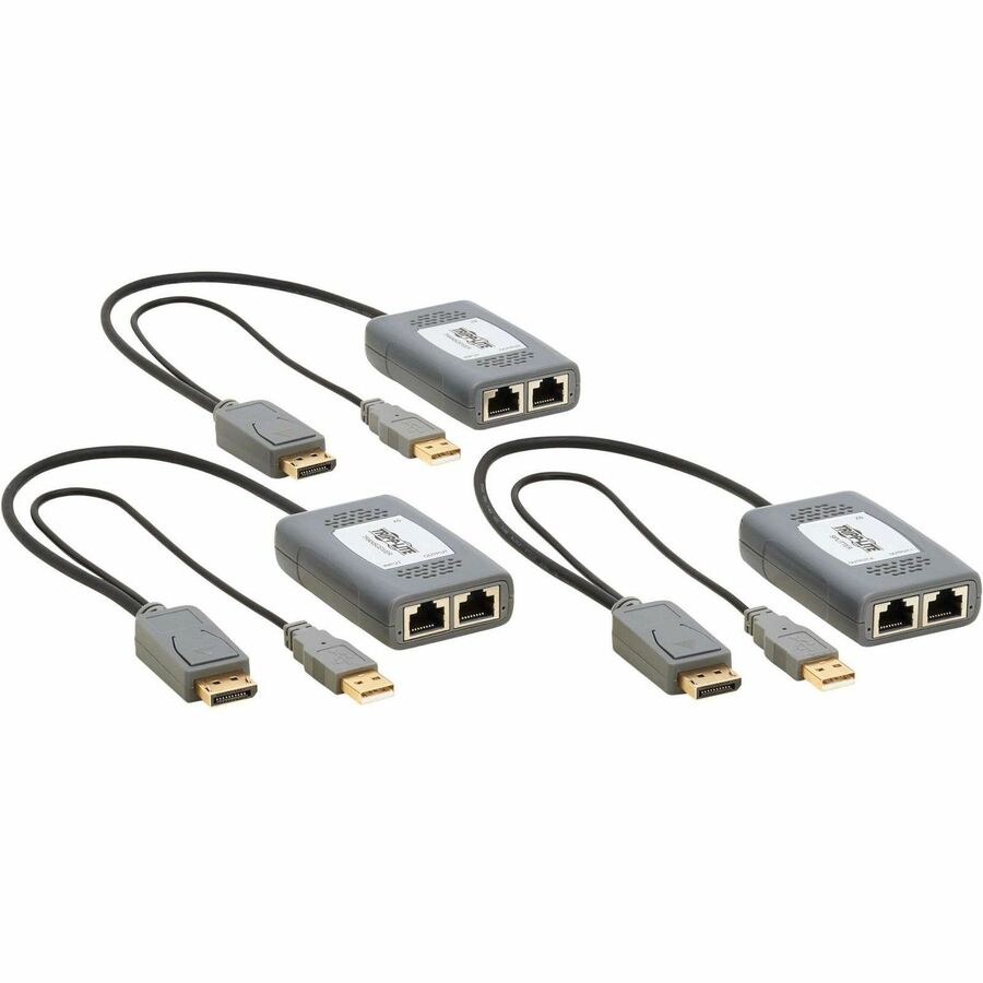 Tripp Lite by Eaton 2-Port DisplayPort over Cat6 Extender Kit, Pigtail ...